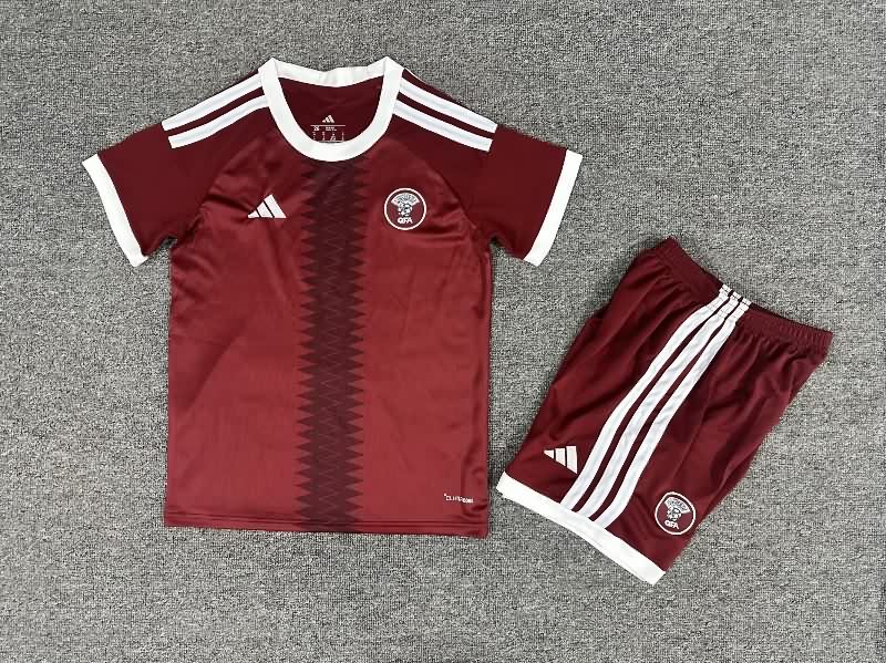 Qatar 2026 Kids World Cup Home Soccer Jersey And Shorts