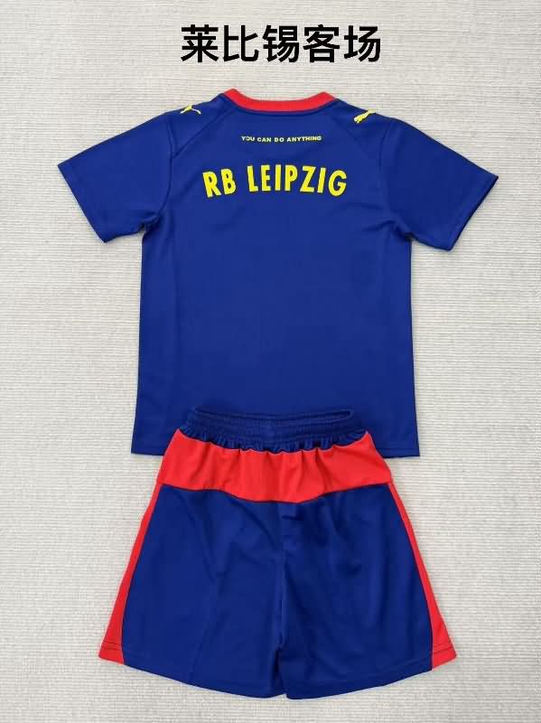 RB Leipzig 25/26 Kids Away Soccer Jersey And Shorts