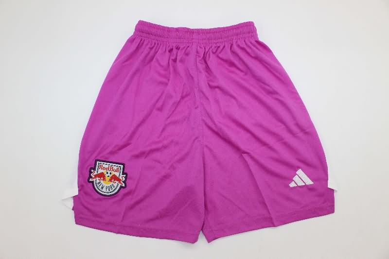 RB New York 2025 Kids Goalkeeper Purple Soccer Jersey And Shorts