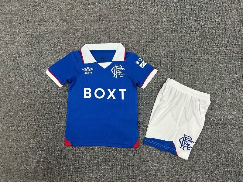 Rangers 25/26 Kids Home Soccer Jersey And Shorts