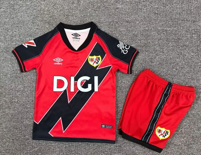 Rayo Vallecano 25/26 Kids Away Soccer Jersey And Shorts
