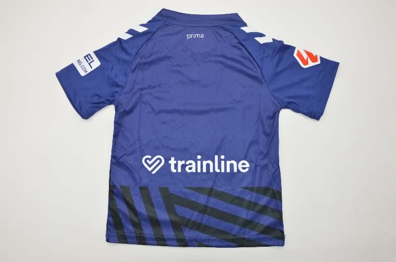 Real Betis 25/26 Kids Goalkeeper Dark Blue Soccer Jersey And Shorts