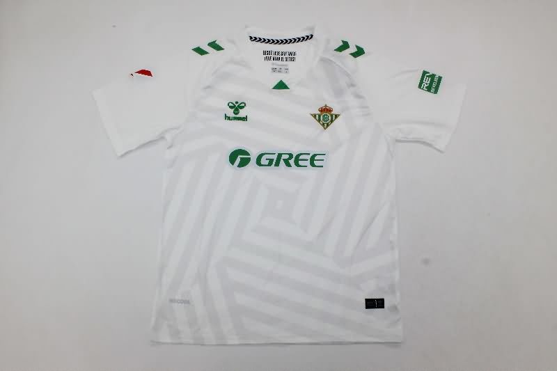 Real Betis 25/26 Kids Goalkeeper White Soccer Jersey And Shorts