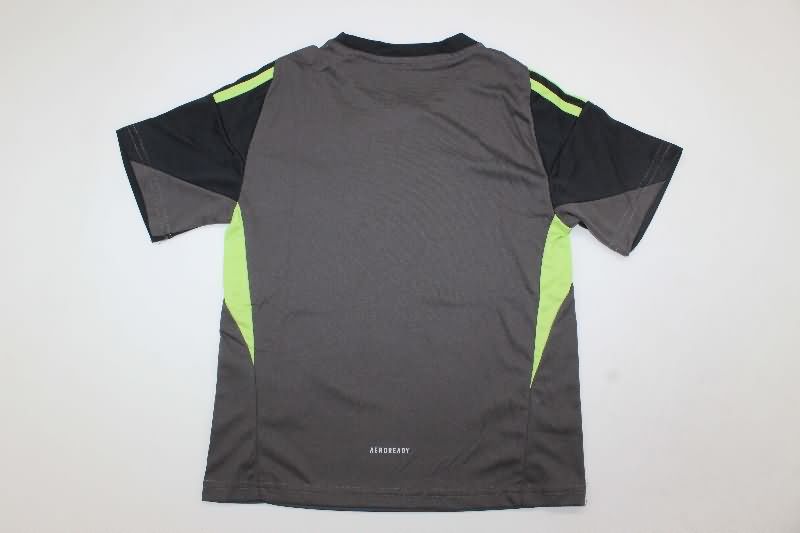 Real Madrid 25/26 Kids Goalkeeper Black Soccer Jersey And Shorts