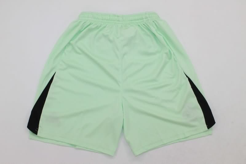 Real Madrid 25/26 Kids Goalkeeper Green Soccer Jersey And Shorts