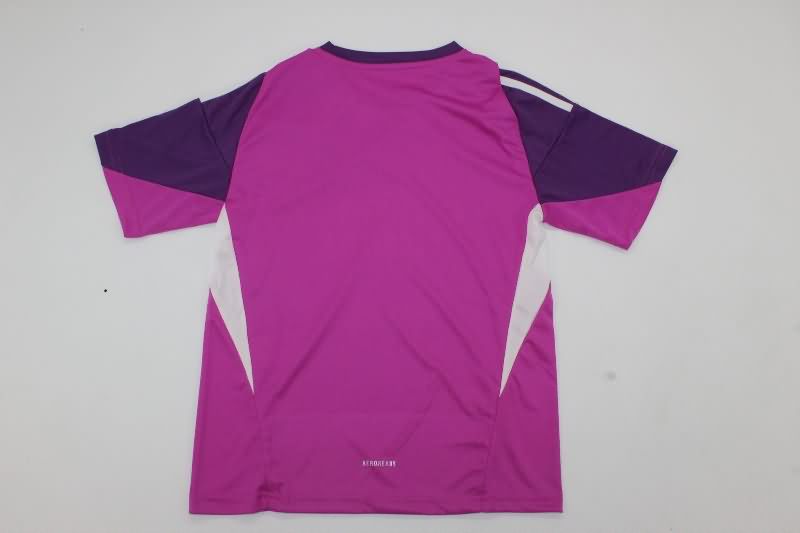 Real Madrid 25/26 Kids Goalkeeper Purple Soccer Jersey And Shorts