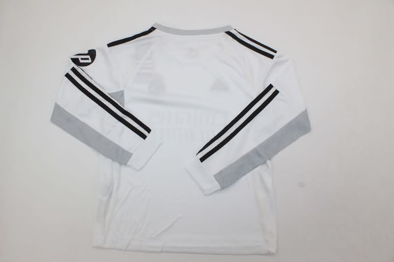 Real Madrid 25/26 Kids Home Long Sleeve Soccer Jersey And Shorts