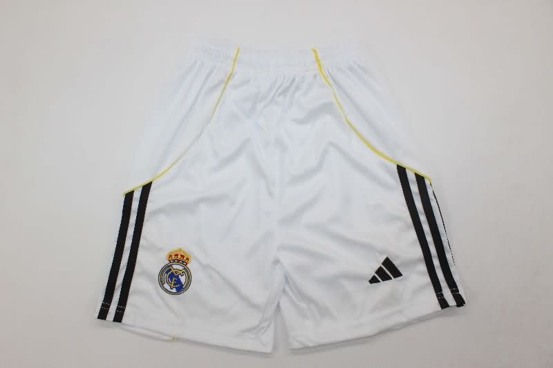 Real Madrid 25/26 Kids Home Long Sleeve Soccer Jersey And Shorts