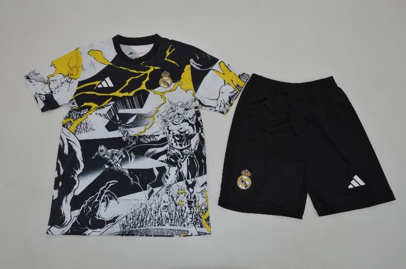 Real Madrid 25/26 Kids Special Soccer Jersey And Shorts 07