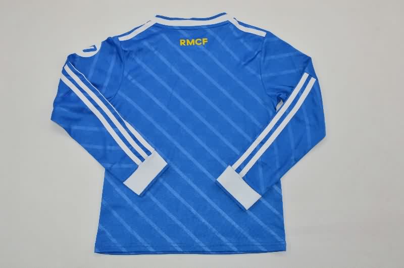 Real Madrid 25/26 Kids Third Long Sleeve Soccer Jersey And Shorts