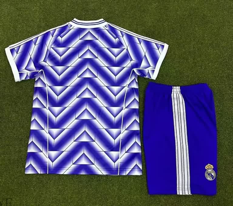 Real Madrid 25/26 Kids Training Soccer Jersey And Shorts 02