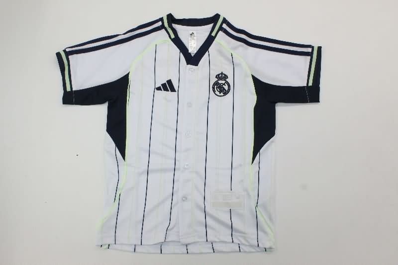 Real Madrid 25/26 Kids Travel Soccer Jersey And Shorts