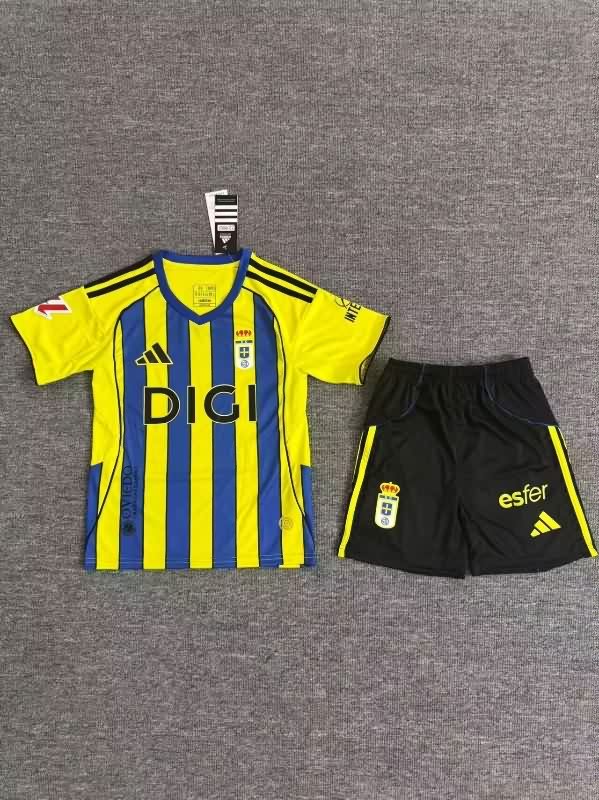 Real Oviedo 25/26 Kids Away Soccer Jersey And Shorts