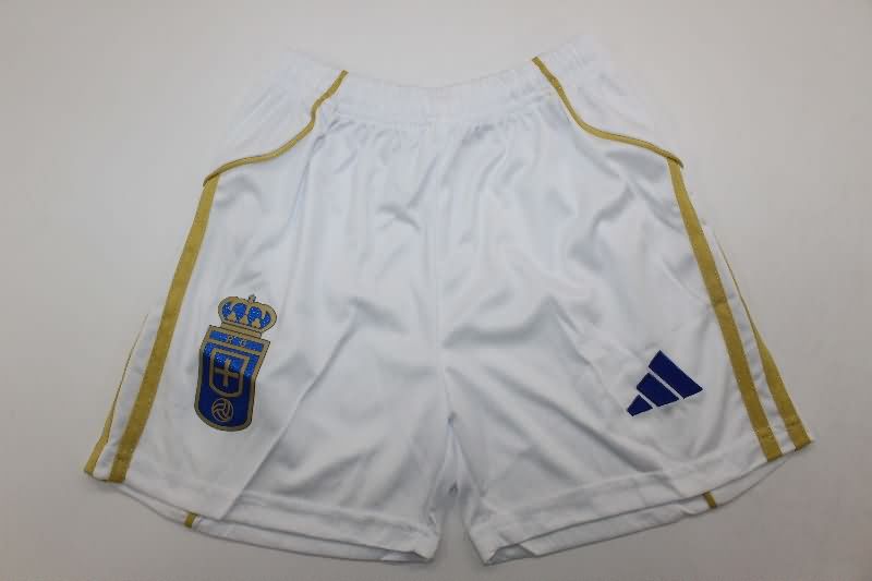 Real Oviedo 25/26 Kids Home Soccer Jersey And Shorts
