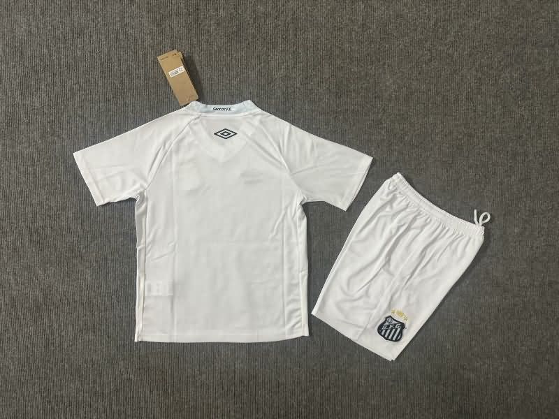 Santos 2025 Kids Home Soccer Jersey And Shorts