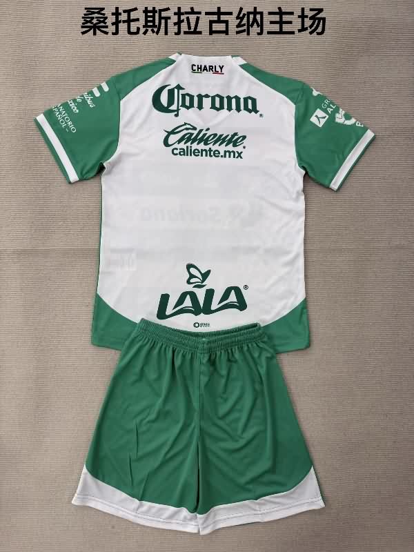 Santos Laguna 25/26 Kids Home Soccer Jersey And Shorts