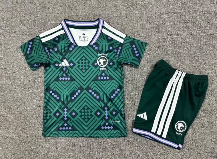 Saudi Arabia 2026 Kids World Cup Home Soccer Jersey And Shorts