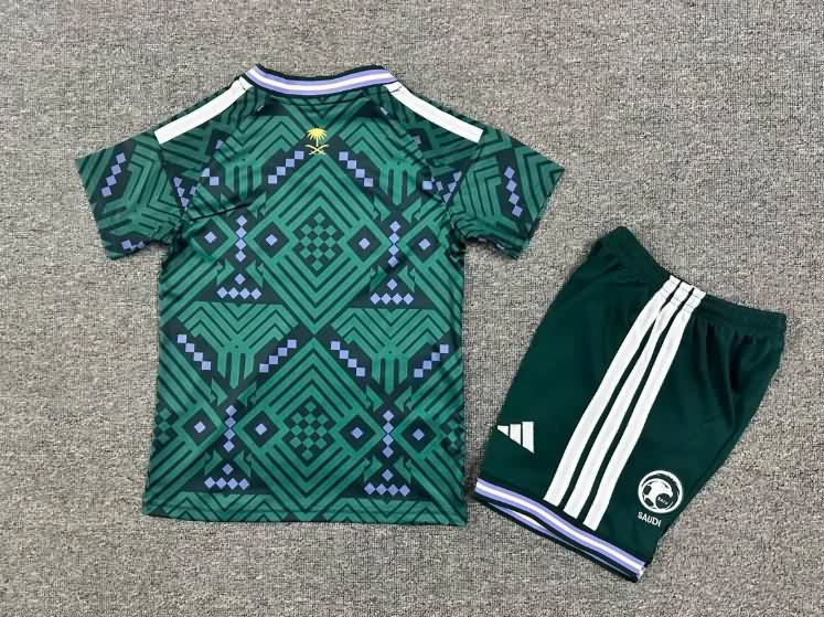 Saudi Arabia 2026 Kids World Cup Home Soccer Jersey And Shorts