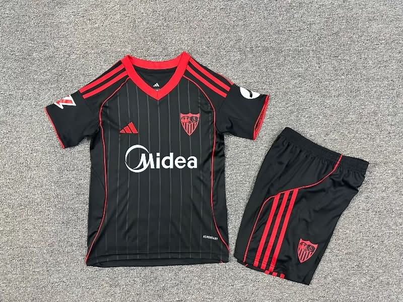 Sevilla 25/26 Kids Third Soccer Jersey And Shorts