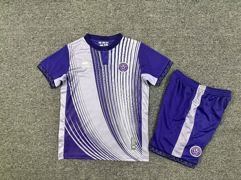 Sheffield United 25/26 Kids Third Soccer Jersey And Shorts