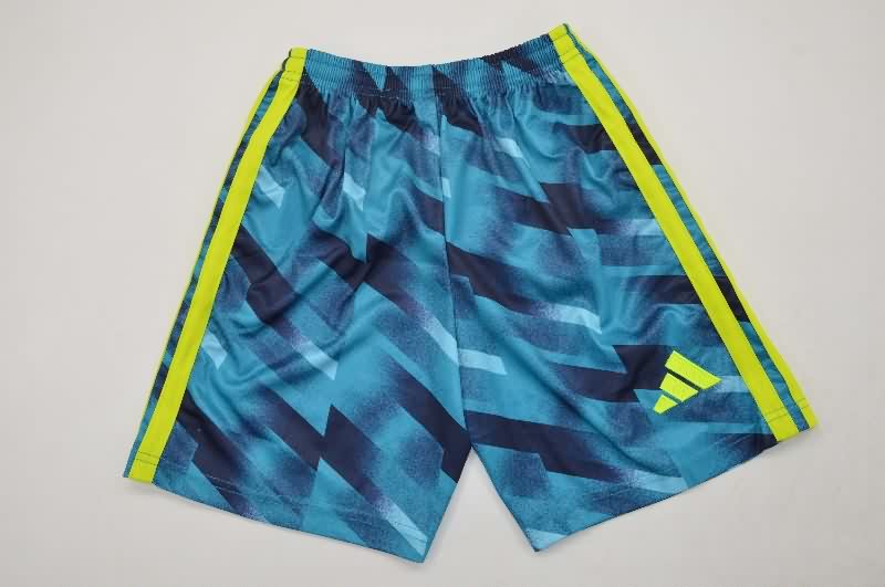 Spain 2026 Kids Goalkeeper Blue Soccer Jersey And Shorts