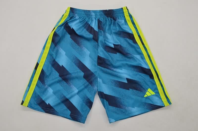 Spain 2026 Kids Goalkeeper Blue Long Sleeve Soccer Jersey And Shorts