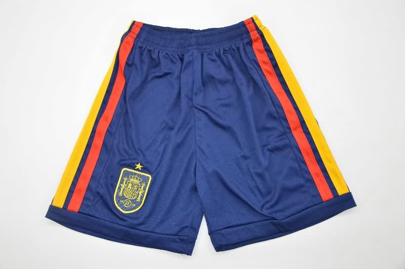 Spain 2026 Kids Home Soccer Jersey And Shorts