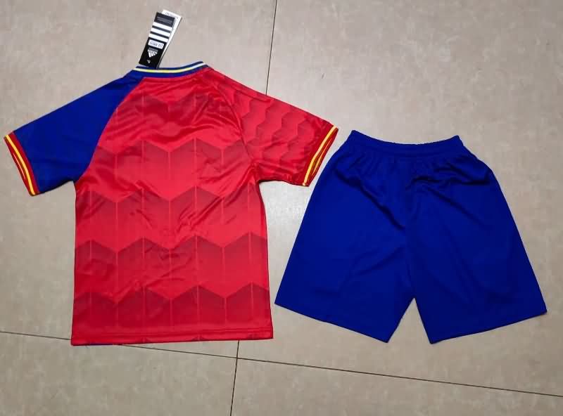 Spain 2025 Kids Training Soccer Jersey And Shorts