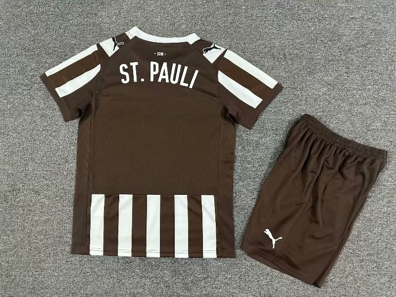 St Pauli 25/26 Kids Home Soccer Jersey And Shorts