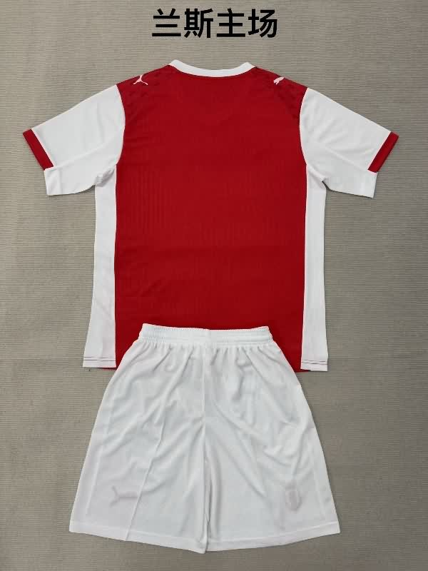 Stade De Reims 25/26 Kids Home Soccer Jersey And Shorts