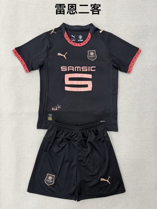 Stade Rennais 25/26 Kids Third Soccer Jersey And Shorts Stade Rennais 25/26 Kids Third Soccer Jersey And Shorts