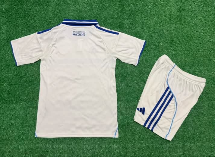 Strasbourg 25/26 Kids Away Soccer Jersey And Shorts