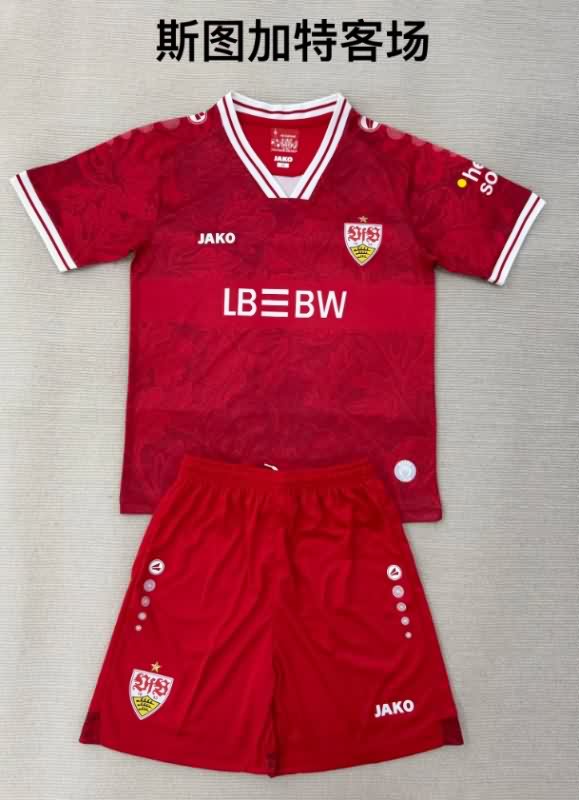 Stuttgart 25/26 Kids Away Soccer Jersey And Shorts Stuttgart 25/26 Kids Away Soccer Jersey And Shorts