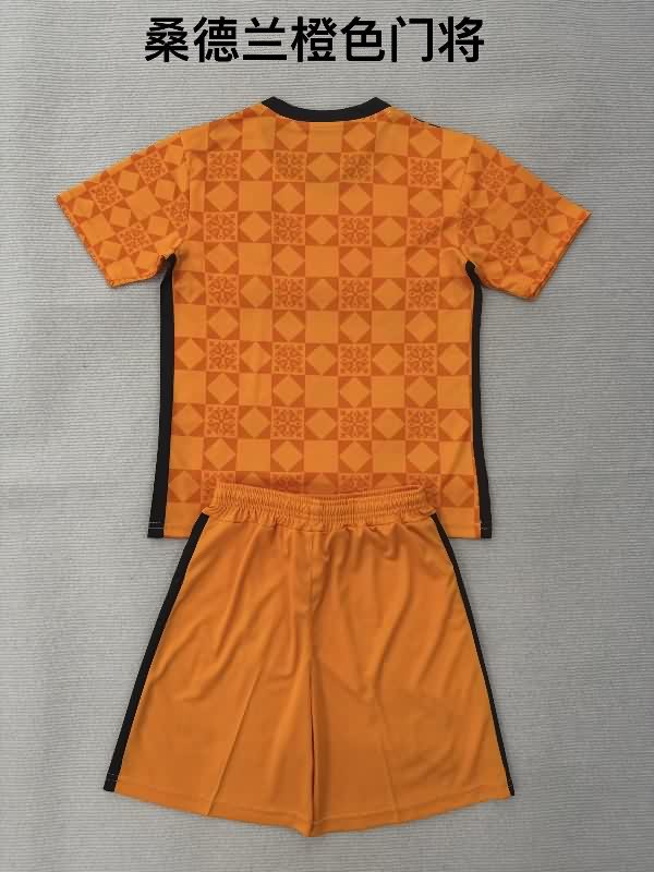 Sunderland 25/26 Kids Goalkeeper Orange Soccer Jersey And Shorts