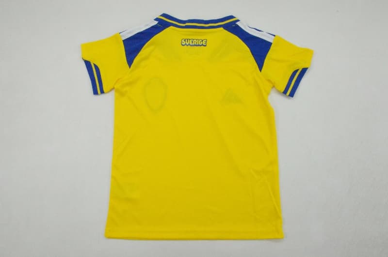 Sweden 2026 Kids Home Soccer Jersey And Shorts