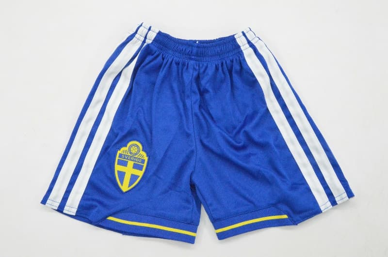 Sweden 2026 Kids Home Soccer Jersey And Shorts