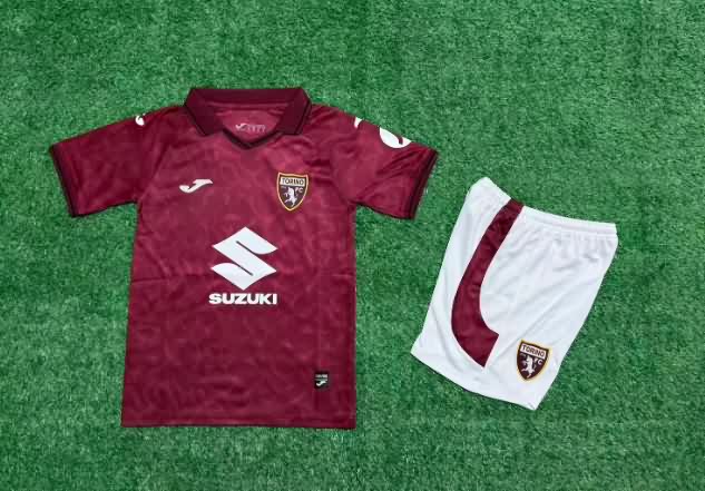 Torino 25/26 Kids Home Soccer Jersey And Shorts