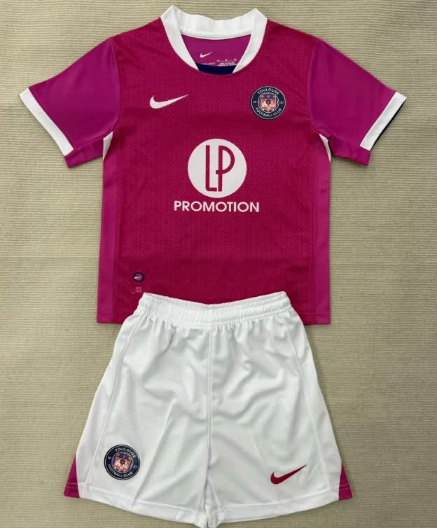 Toulouse 25/26 Kids Away Soccer Jersey And Shorts