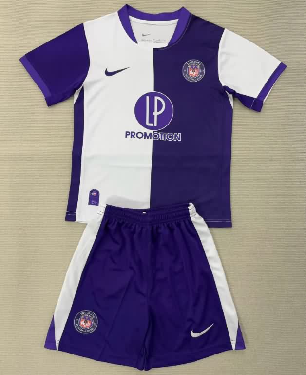 Toulouse 25/26 Kids Home Soccer Jersey And Shorts Toulouse 25/26 Kids Home Soccer Jersey And Shorts