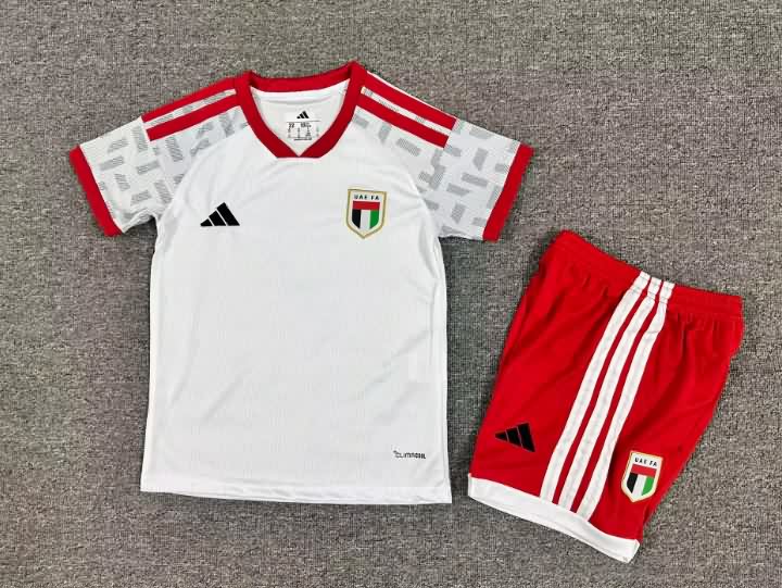 UAE 2026 Kids Home Soccer Jersey And Shorts