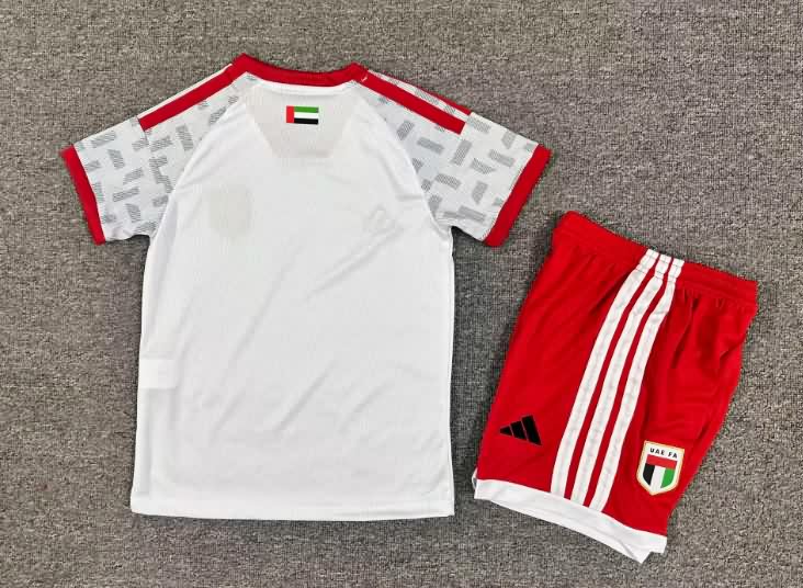 UAE 2026 Kids Home Soccer Jersey And Shorts
