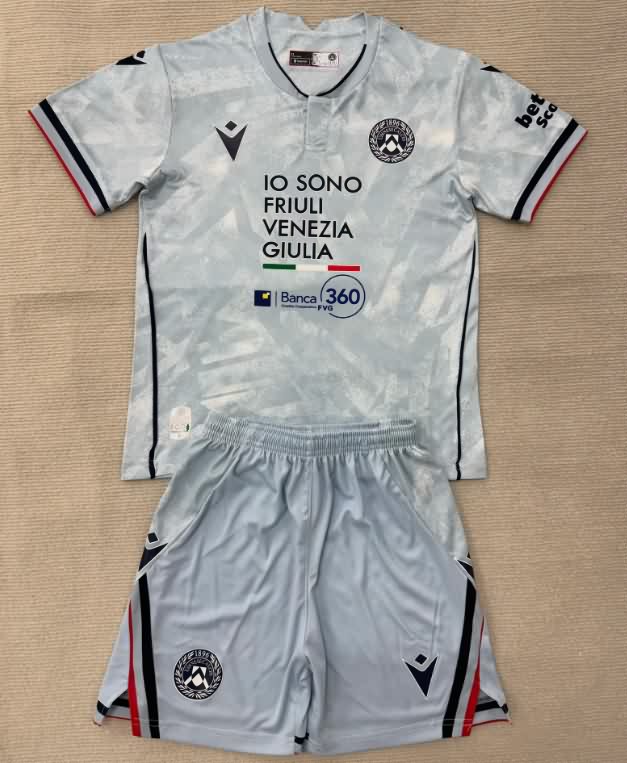 Udinese 25/26 Kids Away Soccer Jersey And Shorts Udinese 25/26 Kids Away Soccer Jersey And Shorts