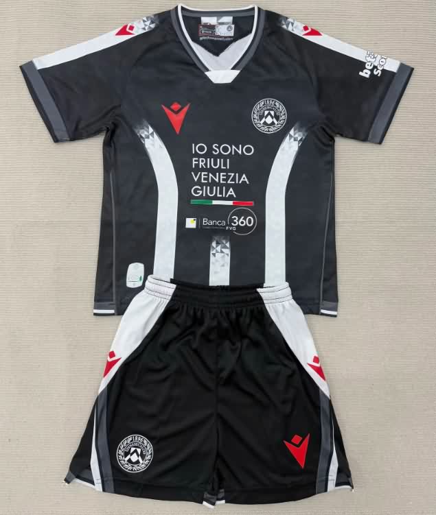 Udinese 25/26 Kids Home Soccer Jersey And Shorts Udinese 25/26 Kids Home Soccer Jersey And Shorts