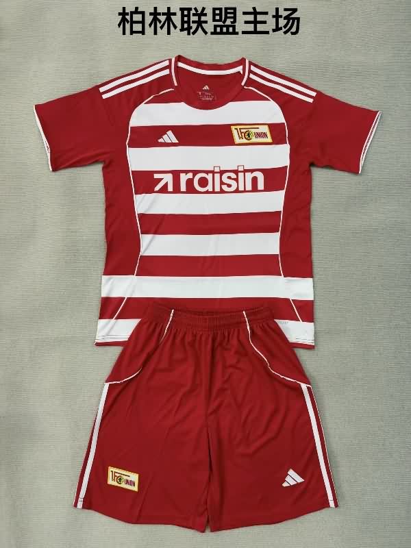 Union Berlin 25/26 Kids Home Soccer Jersey And Shorts