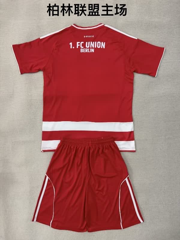 Union Berlin 25/26 Kids Home Soccer Jersey And Shorts