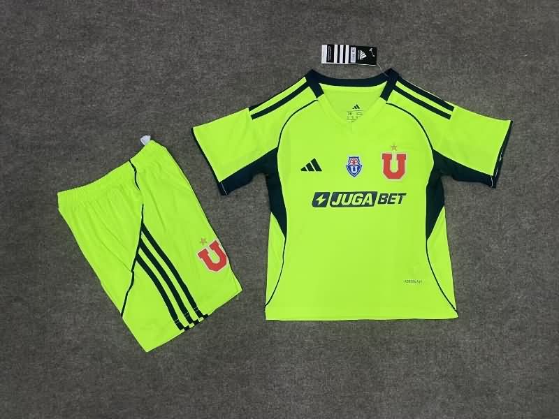 Universidad Chile 2025 Kids Third Soccer Jersey And Shorts