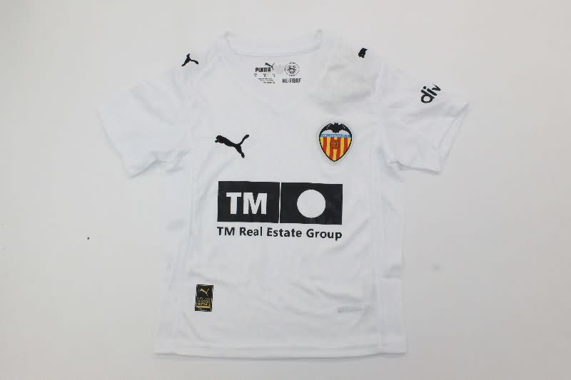 Valencia 25/26 Kids Home Soccer Jersey And Shorts