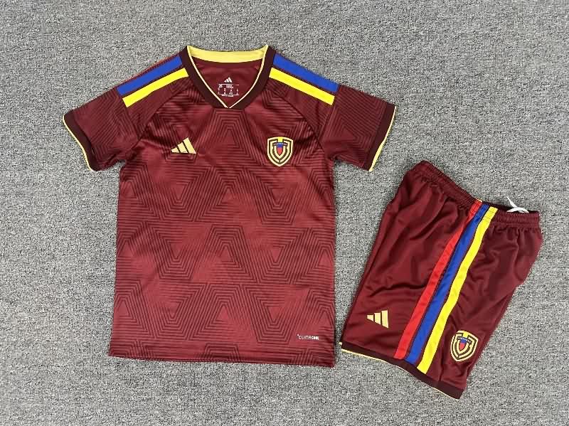 Venezuela 2026 Kids Home Soccer Jersey And Shorts