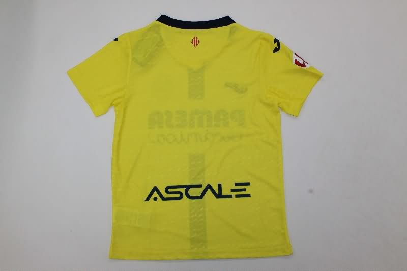 Villarreal 25/26 Kids Home Soccer Jersey And Shorts