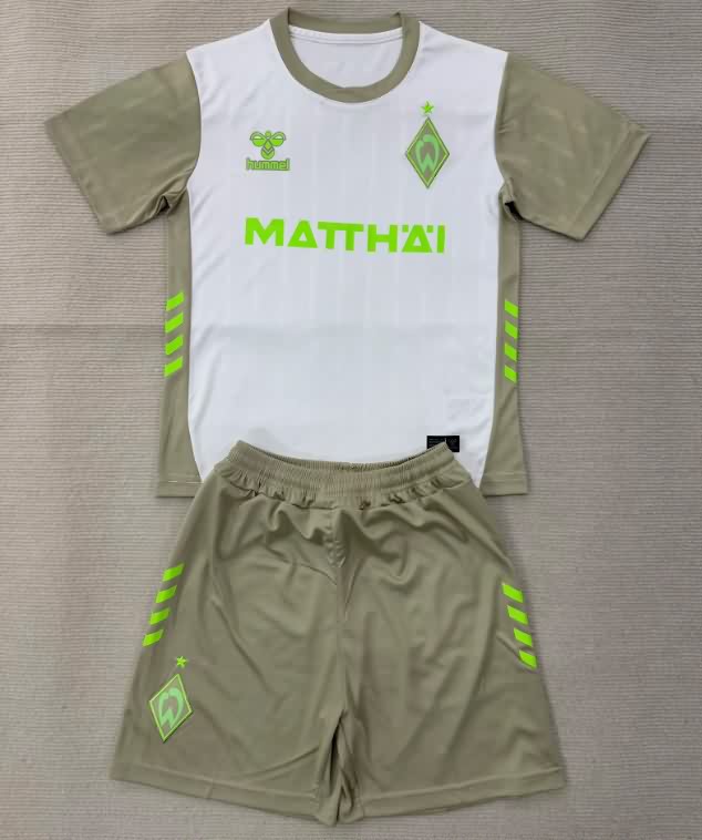 Werder Bremen 25/26 Kids Away Soccer Jersey And Shorts Werder Bremen 25/26 Kids Away Soccer Jersey And Shorts